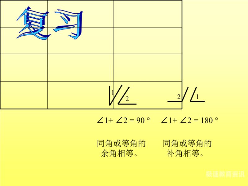 初中数学对顶角知识（七年级下册数学对顶角的性质）