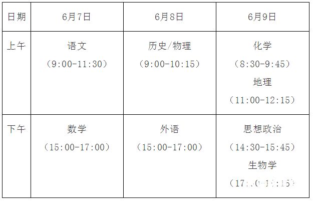 池州市2023年中考时间（池州市中考时间2021具体时间）