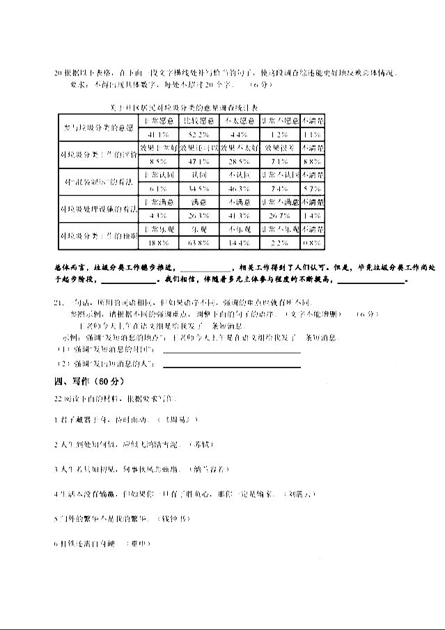 2021宁夏会考生物试卷（2020年宁夏会考生物试卷及）