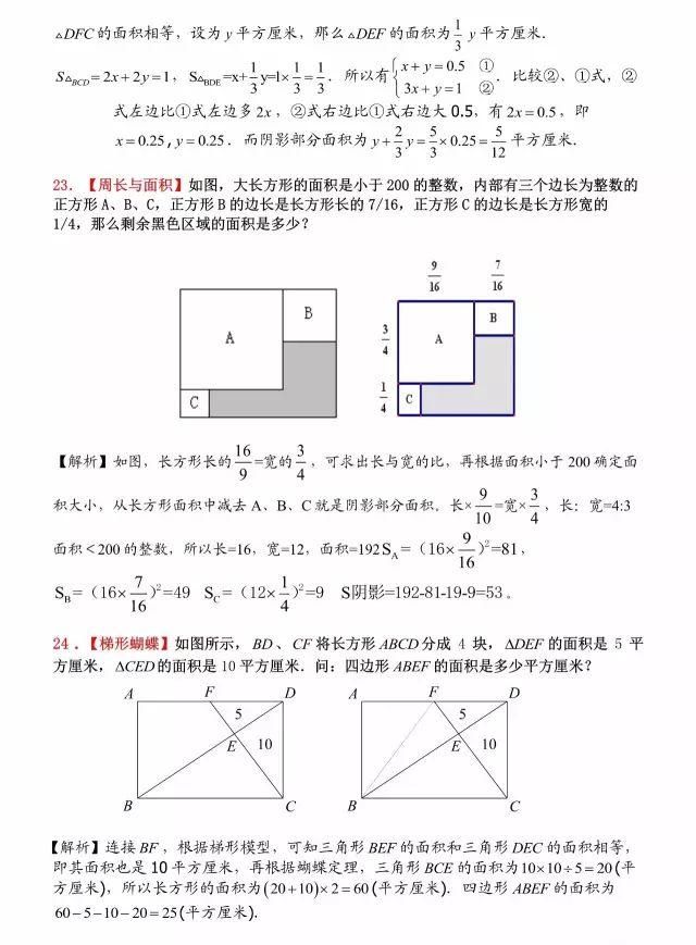 小升初数学分析题讲解（小升初数学分析思路）